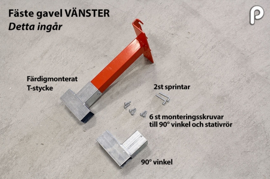 Fäste GAVEL, VÄNSTER sida