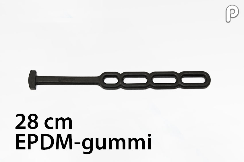 Virtuell Stropp 28 cm, Svart - EPDM